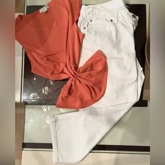 Ann Taylor LOFT Capris & Top Bundle - Picture 2 of 2